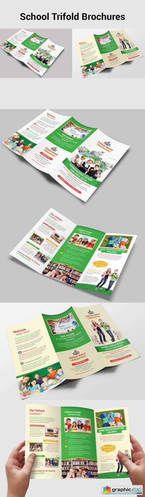 School Trifold Brochures 