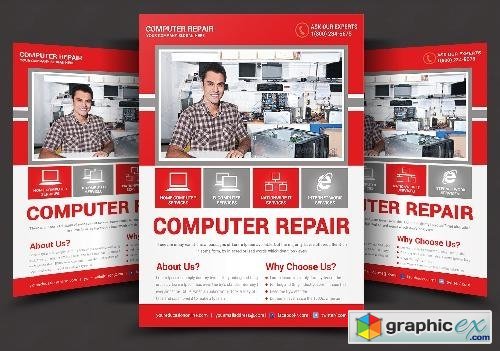 Computer & Mobile Repair Flyer