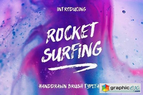 Rocket Surfing Font + Extras