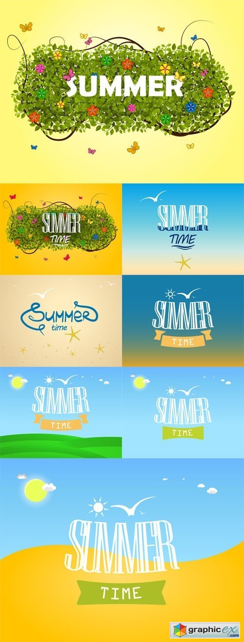 8 Summer time illustrations