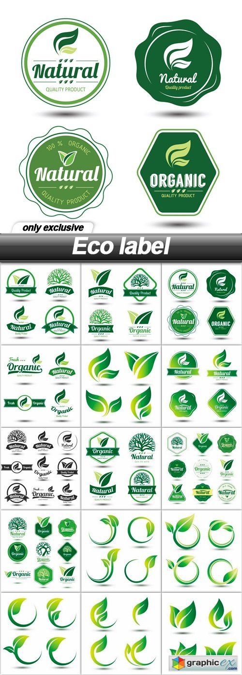 Eco label - 15 EPS