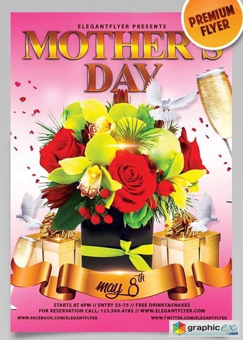 Mothers Day V10 PSD Flyer Template