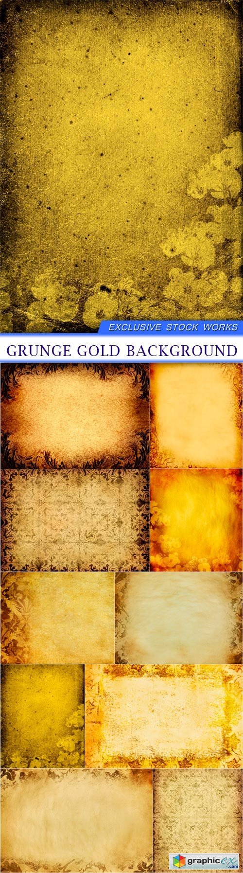 Grunge gold background 10X JPEG