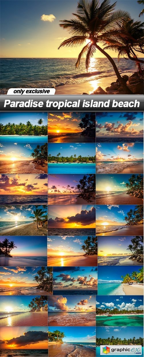 Paradise tropical island beach - 25 UHQ JPEG
