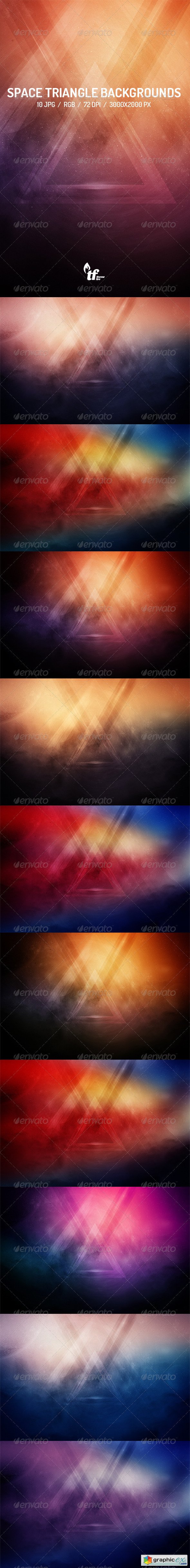 Space Triangle Backgrounds