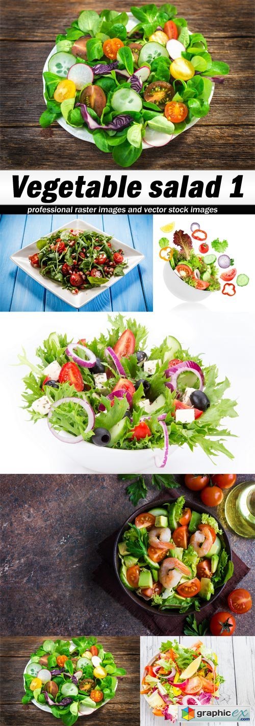 Vegetable salad 1-6xJPEGs
