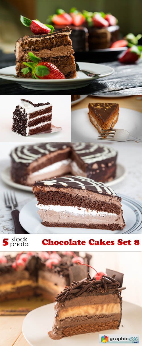 Chocolate Cakes Set 8