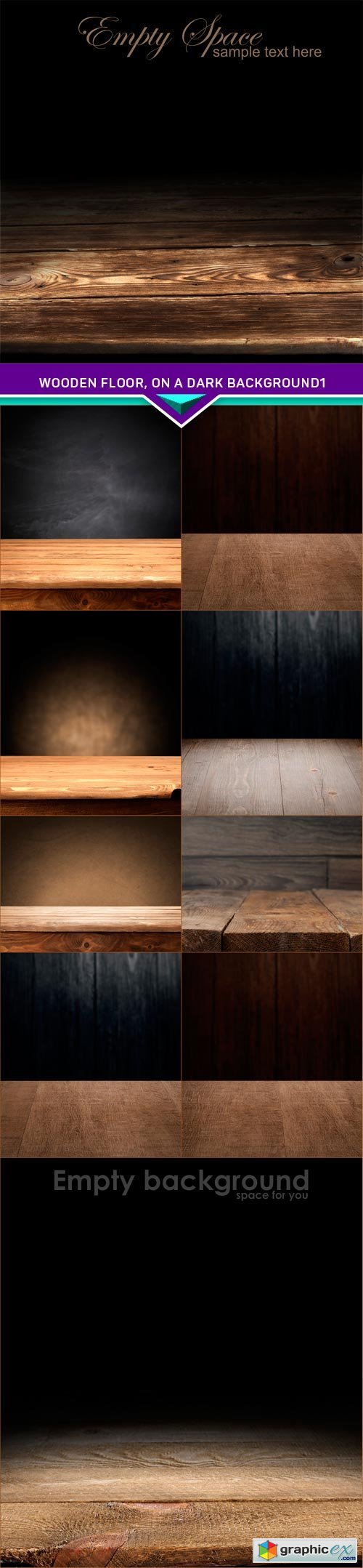 Wooden floor, on a dark background 1 10x JPEG