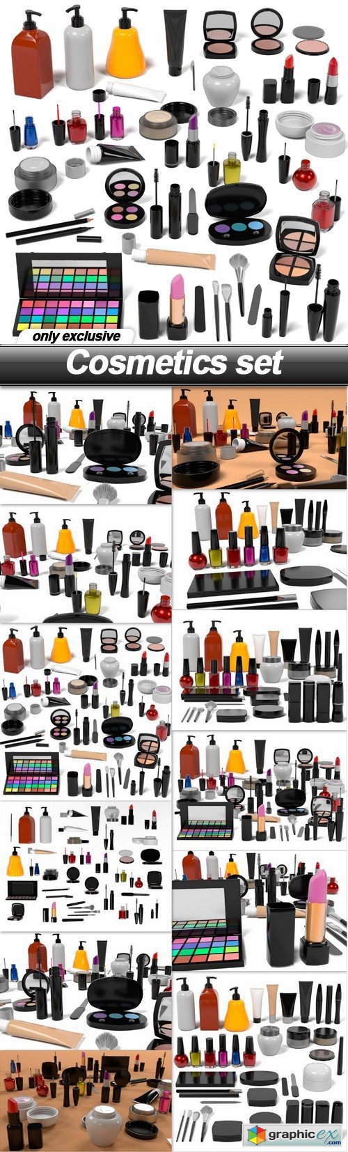 Cosmetics set - 12 UHQ JPEG