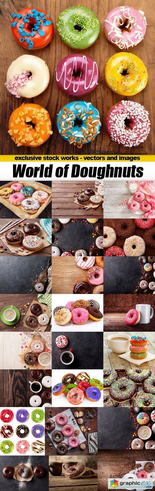 World of Doughnuts - 25xUHQ JPEG