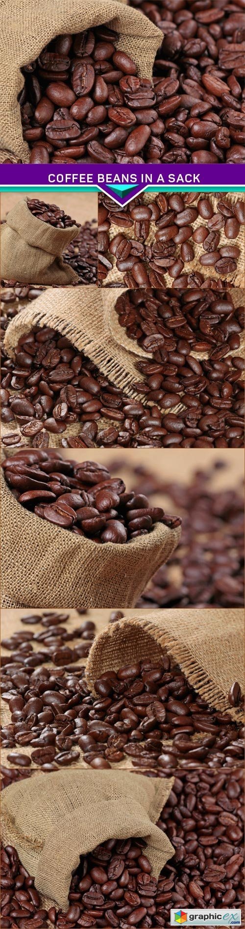 Coffee beans in a sack 7x JPEG
