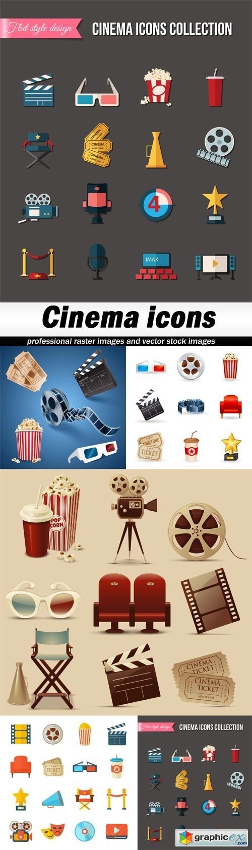 Cinema icons-5xEPS