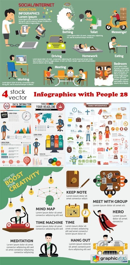 Infographics with People 28