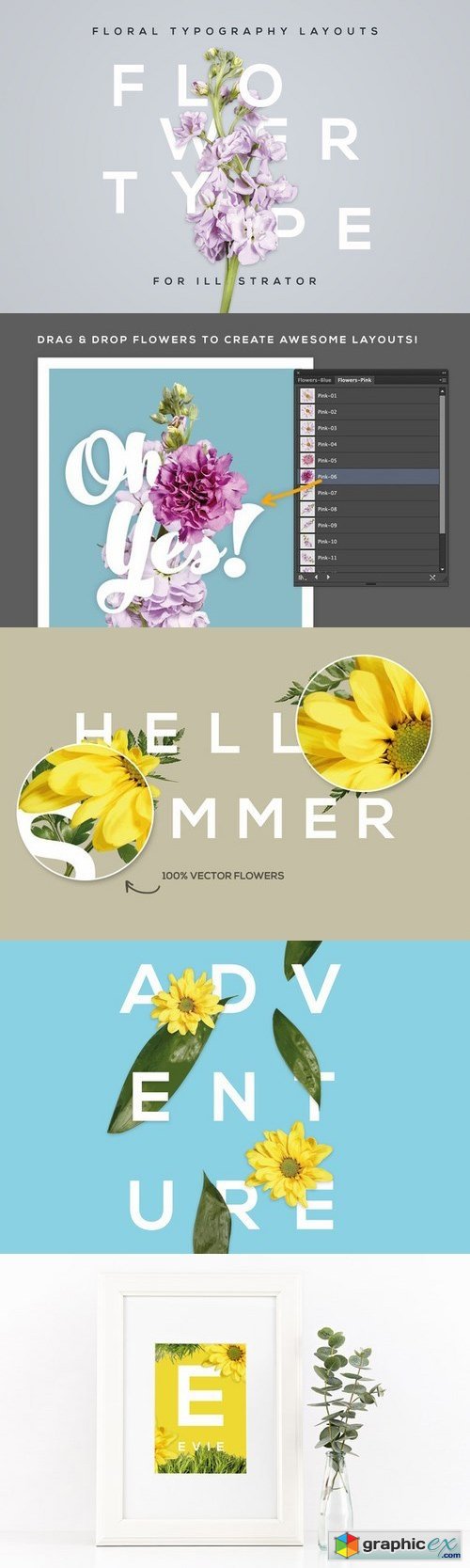 FlowerType for Illustrator