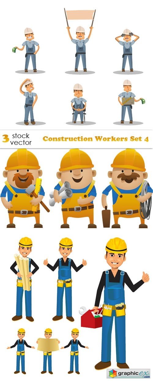 Construction Workers Set 4