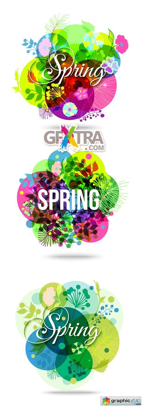Spring Banners Vector 3