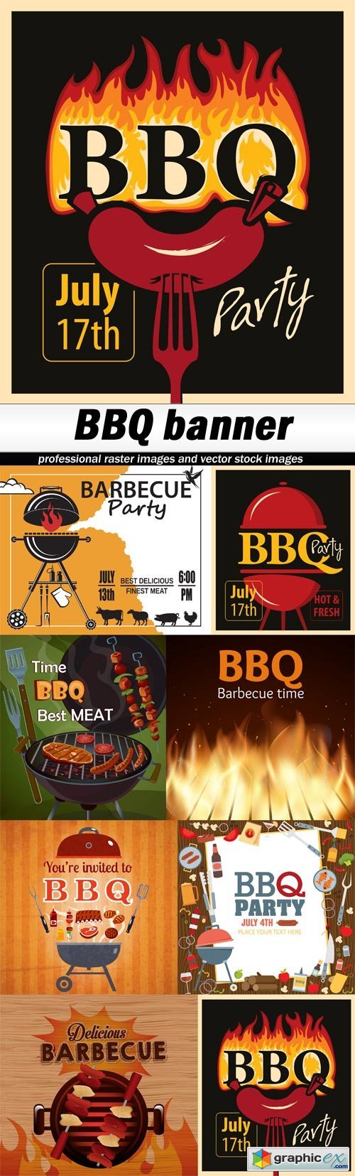 BBQ banner-8xEPS