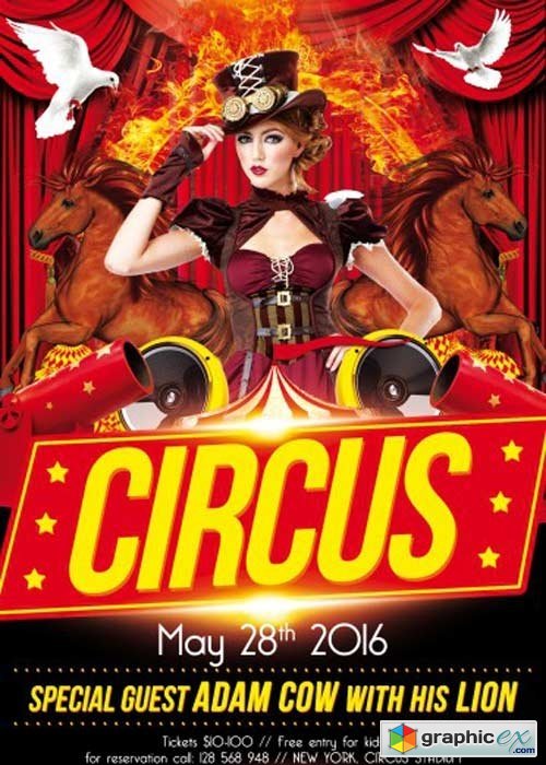 Circuse PSD Flyer Template