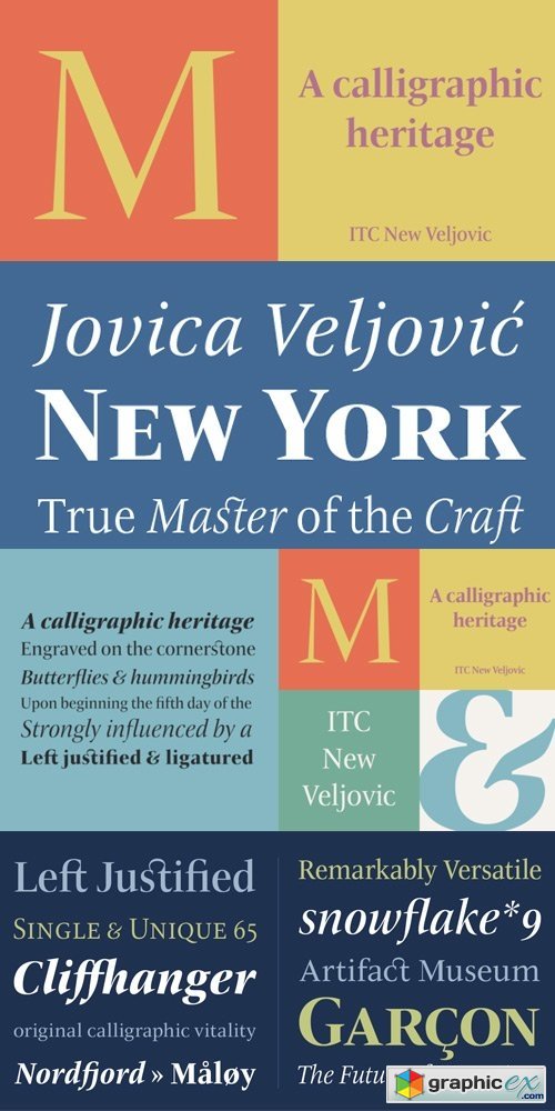 ITC New Veljovic Pro Font Family