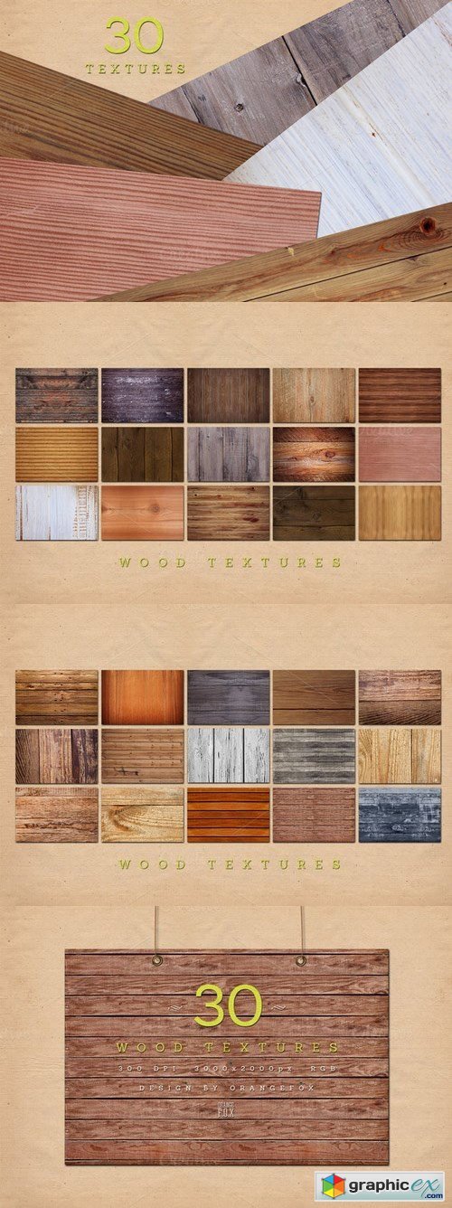 30 Wood Textures [50% OFF]