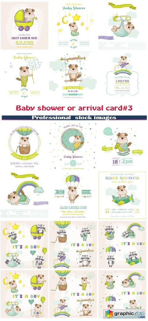Baby shower or arrival card#3
