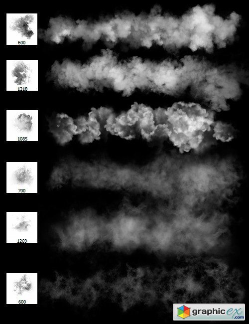 Ron's Steam and Smoke Photoshop Brushes