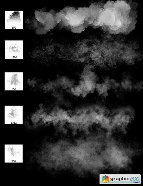 Ron's Steam and Smoke Photoshop Brushes