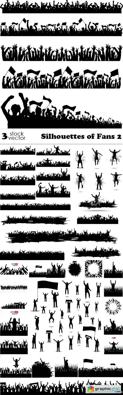 Silhouettes of Fans 2