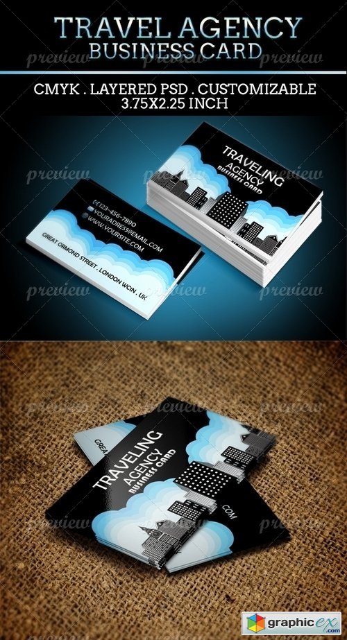 Traveling Agency Business Card
