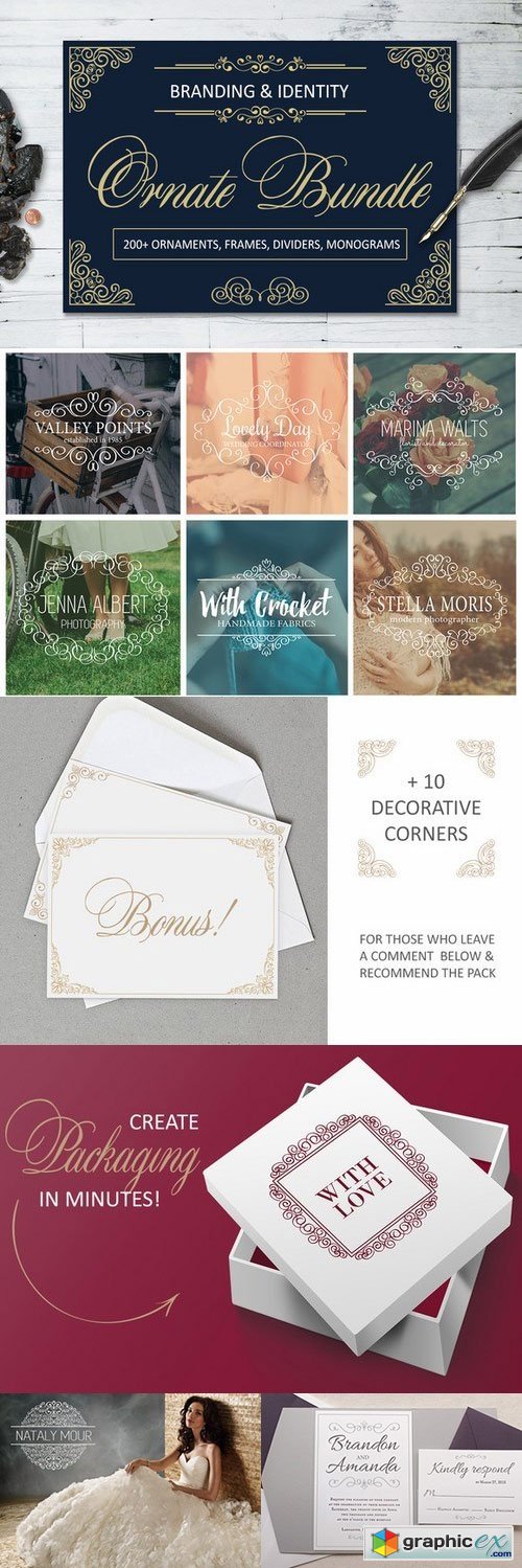 Ornate Bundle. Branding identity