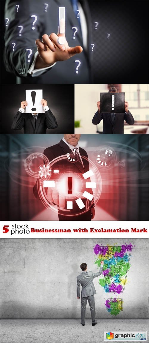 Photos - Businessman with Exclamation Mark