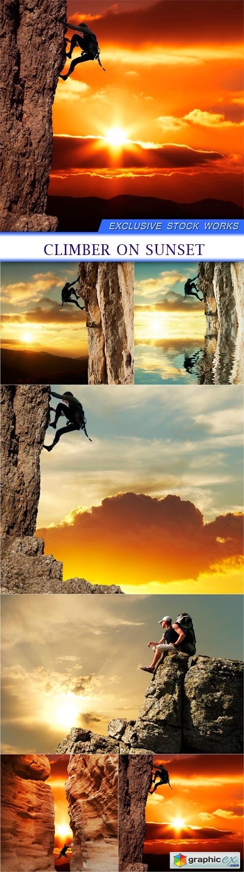 climber on sunset 6X JPEG