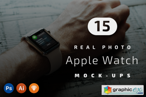 15 Apple Watch Real Photo Mockups