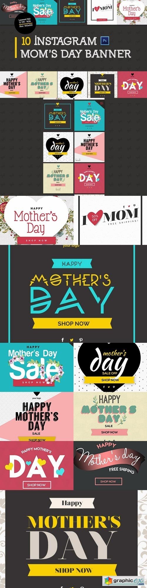 10 Mother's Day Instagram Banners