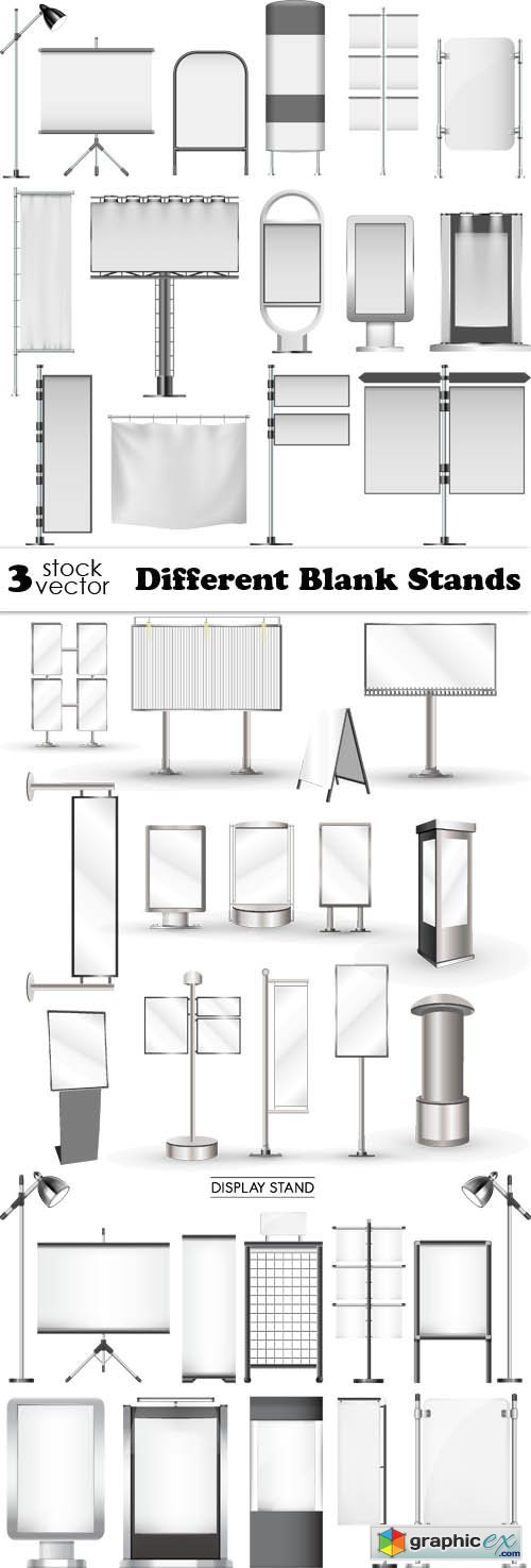 Different Blank Stands