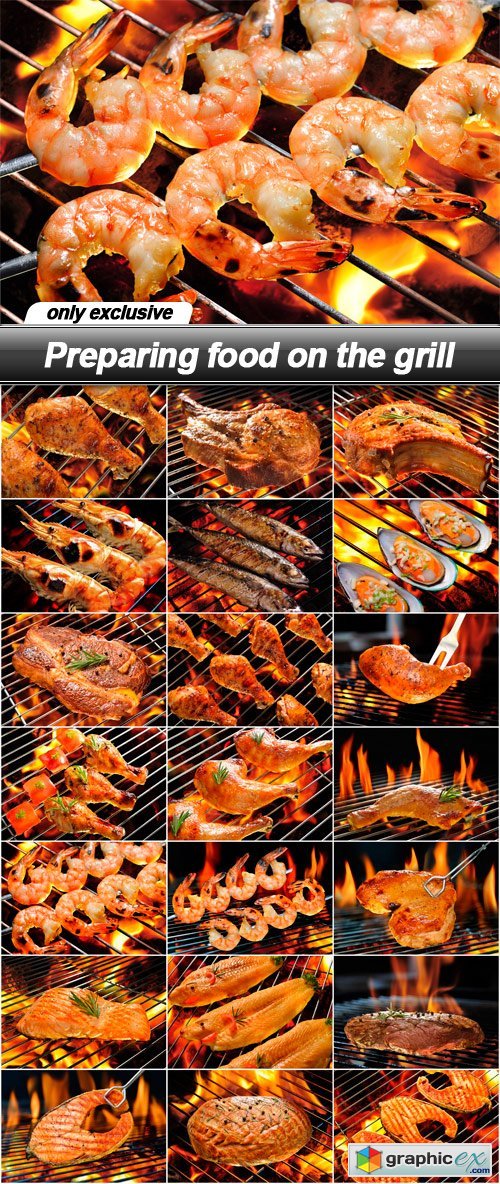 Preparing food on the grill - 21 UHQ JPEG