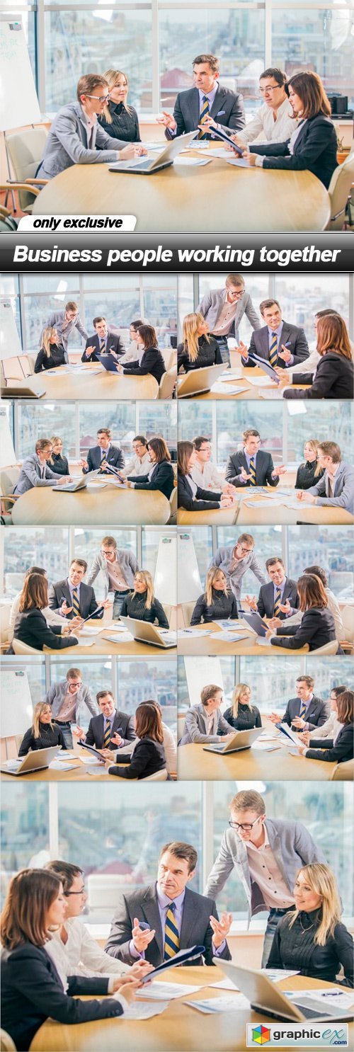 Business people working together - 9 UHQ JPEG