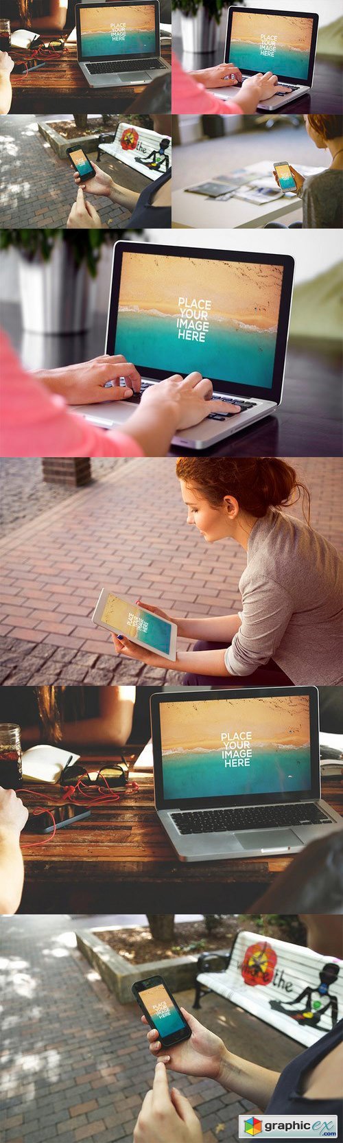 Macbook, iPhone, iPad - Mockups