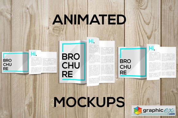 Animated Brochure Mockups PACK