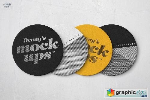 Download Circular Coaster Mockup Free Download Vector Stock Image Photoshop Icon