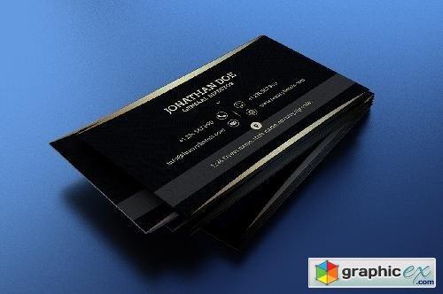 Gold and Black business card #41
