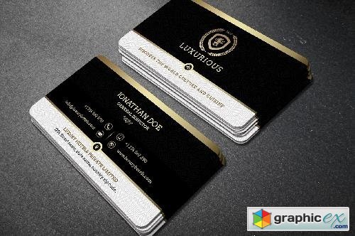 Gold and Black business card #39