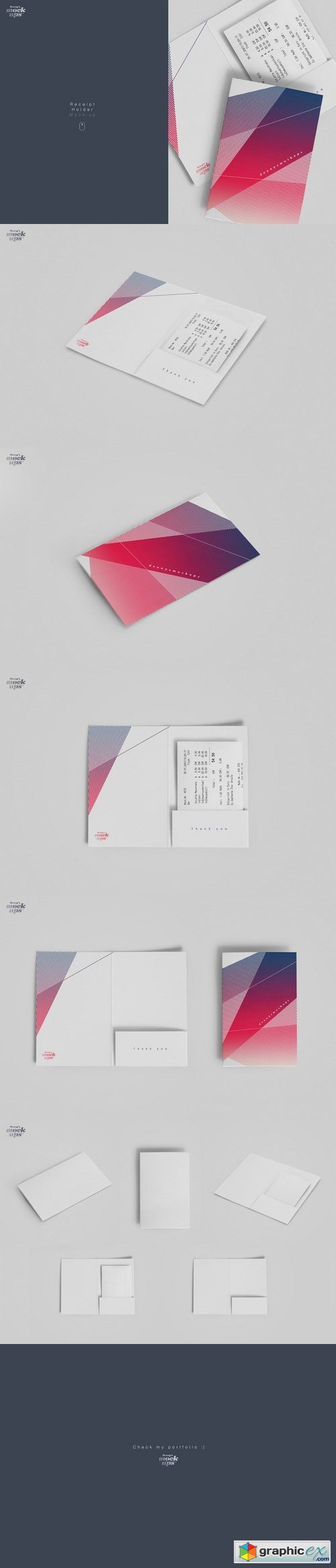 Receipt Holder Mockup