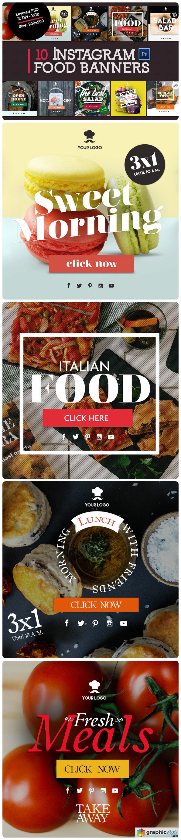10 Instagram Food Banners