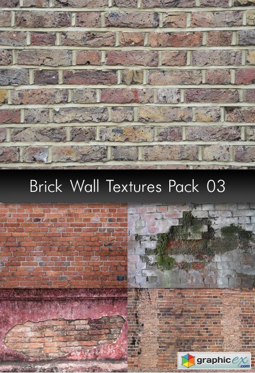 Brick Wall Textures, pack 3