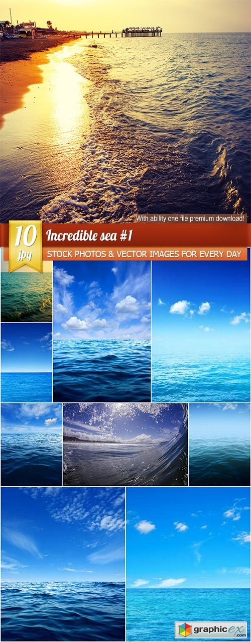 Incredible sea #1, 10 x UHQ JPEG