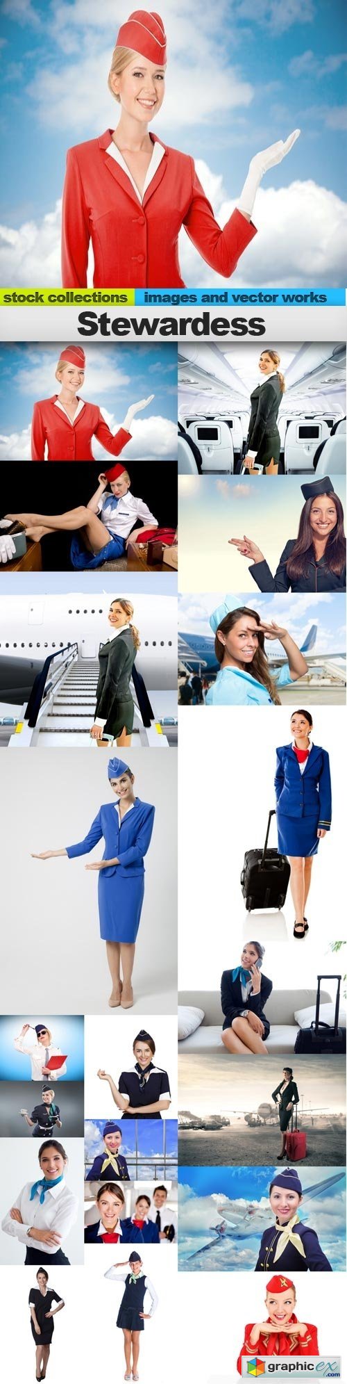 Stewardess, 15 x UHQ JPEG