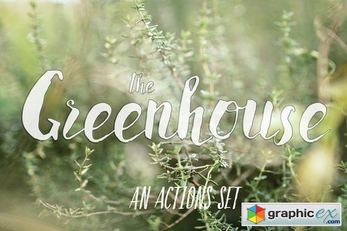 PHOTOSHOP actions set "Greenhouse"