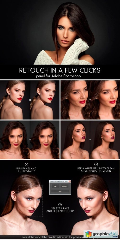 Retouch in a Few Clicks Panel