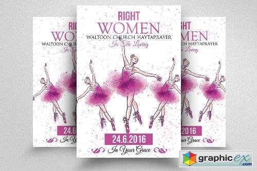 Women Day Flyer Template